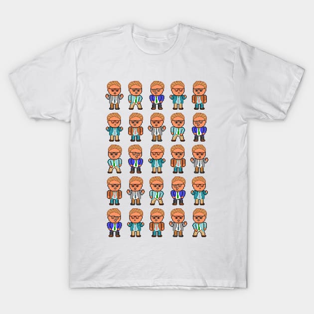 Pixel Matt Foley Seamless T-Shirt by gkillerb